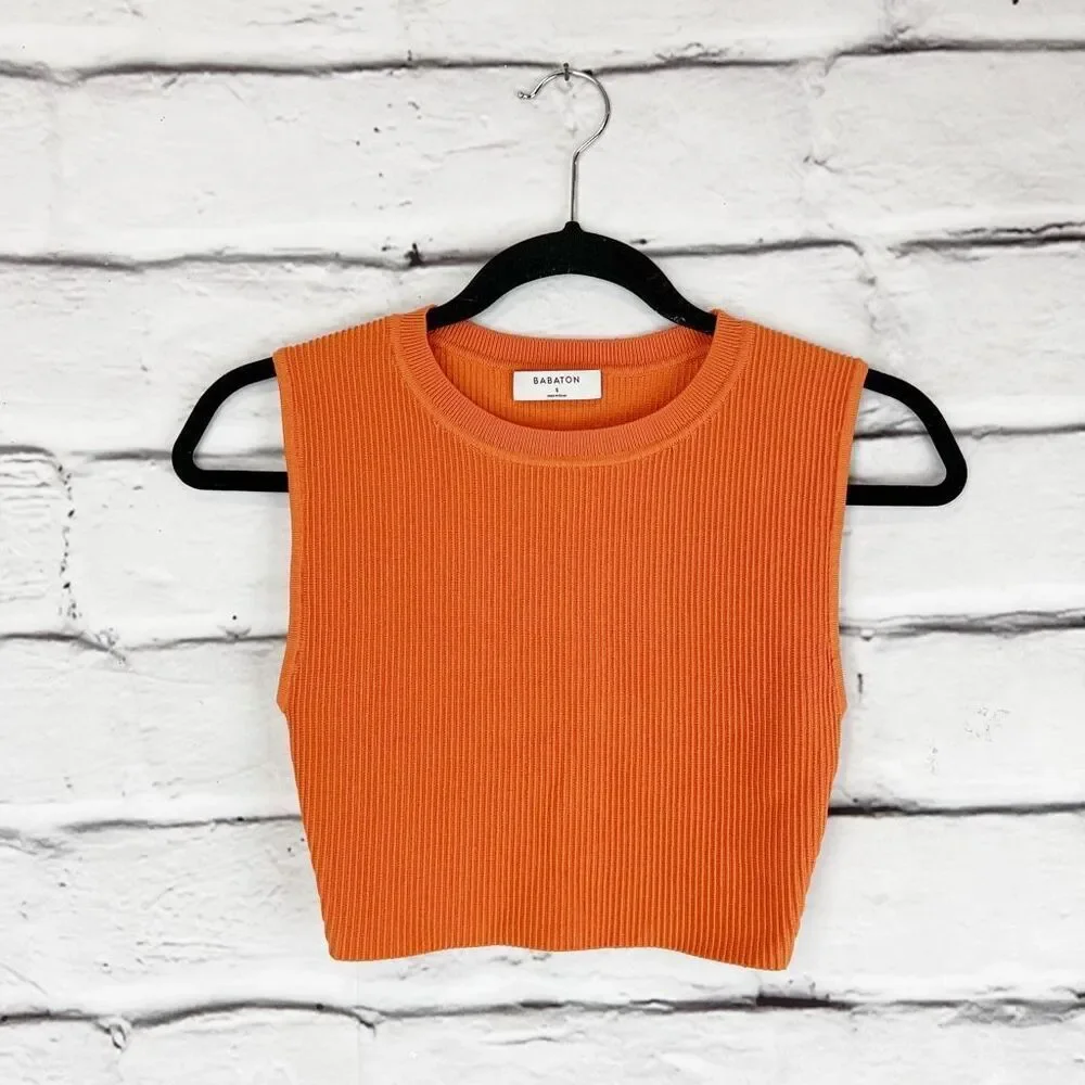 Aritzia Babaton Women's S Cropped Tank Top Casual - Picture 2 of 6